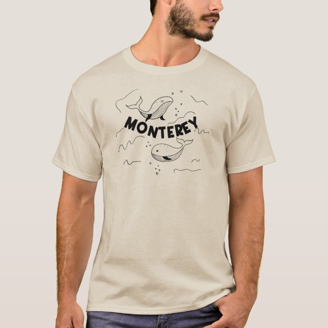 Monterey Kalifornien Valar T Shirt (Framsida)