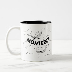 Monterey Kalifornien Valar Två-Tonad Mugg