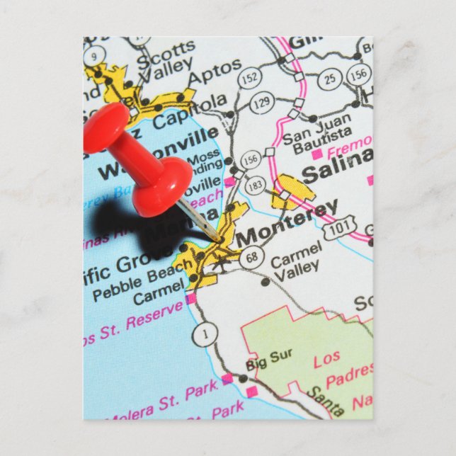 Monterey, Kalifornien Vykort (Framsida)