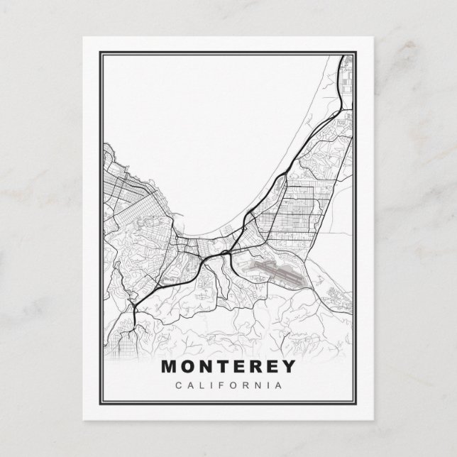 Monterey Karta Vykort (Framsida)