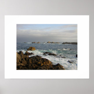 Monterey Ocean Print Poster