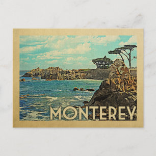 Monterey Postcard California Vintage resor Vykort