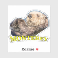 Monterey Sea Otter Vinyl Anpassningsbar Clicker St