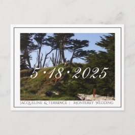 Monterey Tallskog California Spara datumet Meddelande Vykort