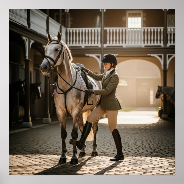 Montering av hästen poster (Framsidan)