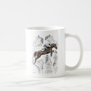 Montering av jumper Horses Fences Kaffemugg