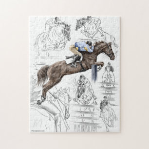 Montering av jumper Horses Fences Pussel