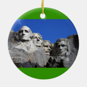 Montering av Rushmore National Memorial Monument Julgransprydnad Keramik