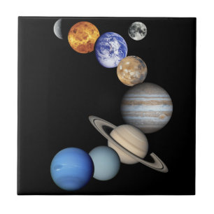 Montering av solsystem kakelplatta