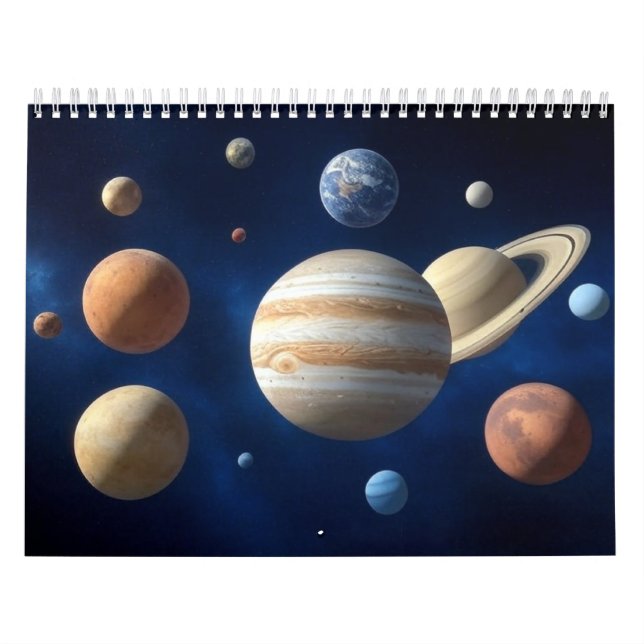 Montering av solsystem kalender (Omslag)