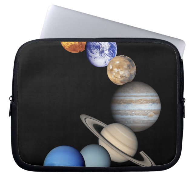 Montering av solsystem laptop sleeve (Framsidan)