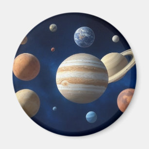 Montering av solsystem magnet