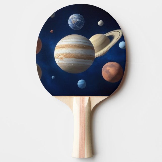 Montering av solsystem pingisracket (Framsidan)