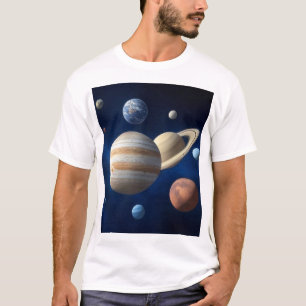 Montering av solsystem t shirt