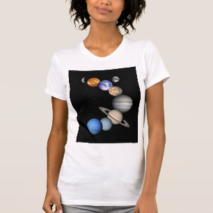 Montering av solsystem tee shirt
