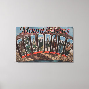 Montering Evans, Colorado - stora brevplatser Canvastryck