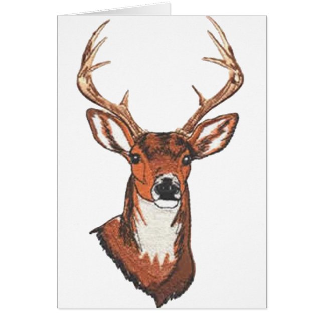 Montering för trofébockkugge hälsningskort (Framsidan)