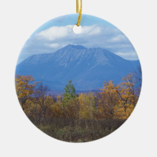 Montering Katahdin i nedgång 2 Julgransprydnad Keramik