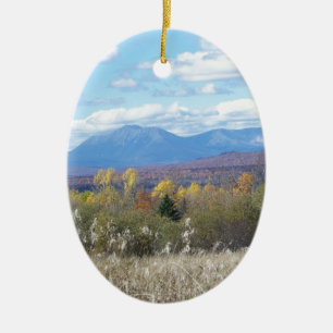 Montering Katahdin i nedgång 3 Julgransprydnad Keramik