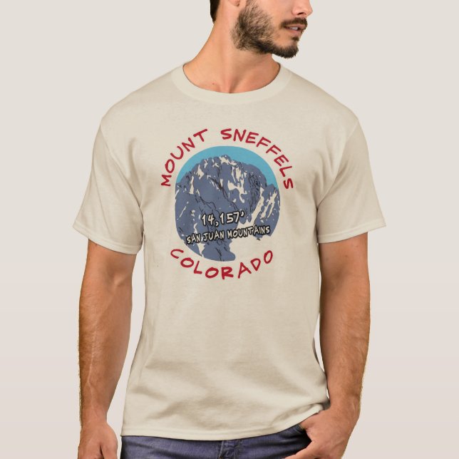 Montering Sneffels, Colorado T-shirt (Framsida)