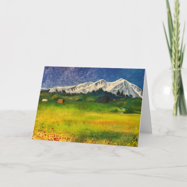 Montering Sopris i Carbondale, Colorado Kort (Framsida)