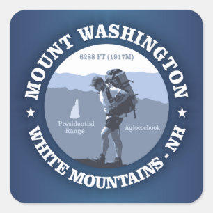 Montering Washington Fyrkantigt Klistermärke