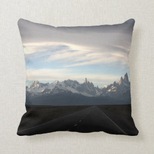Monteringen Fitz Roy och Andes spänner Kudde