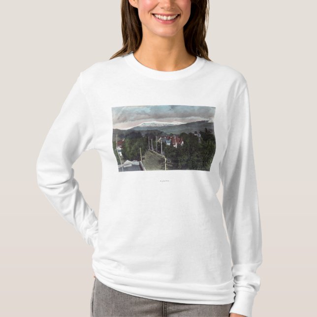 Monteringen Topo beskådar från CitySanta Paula, CA Tee Shirt (Framsida)