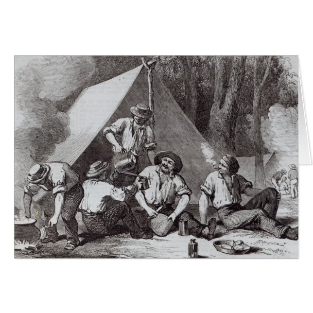 MonteringsAlexander guldgrävarear på aftonen rörar Hälsningskort (Framsidan Horizontal)