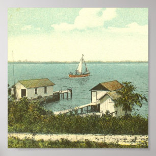 MONTERINGSDORA, FL - fartyghuset ror, 1907 Poster