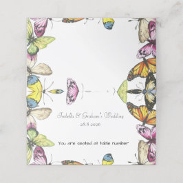 Monteringskort - enkel fjäril-design placeringskort