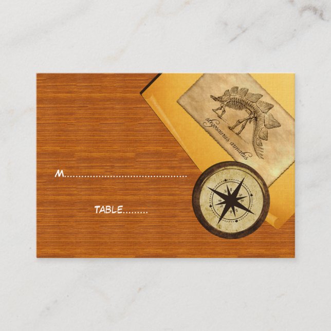 Monteringskort för Äventyr Bröllop Placeringskort (Framsida)