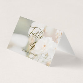 Monteringskort för foto Bröllop Bord i Vit ros Kort