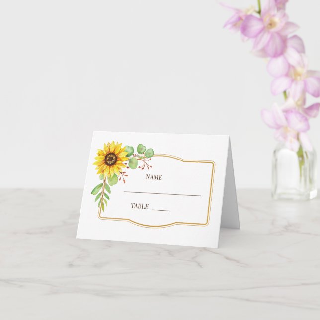 Monteringskort för solblommor bröllop kort (Orkide)