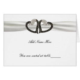 Monteringskort för svart och vit romb OBS kort