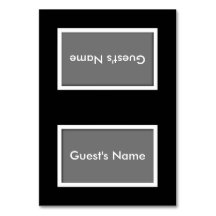 Monteringskort med tältduk för Namn i Färg