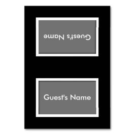 Monteringskort med tältduk för Namn i Färg Bordsnummer