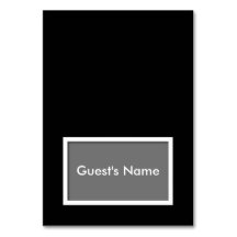 Monteringskort med tältduk för Namn i Färg