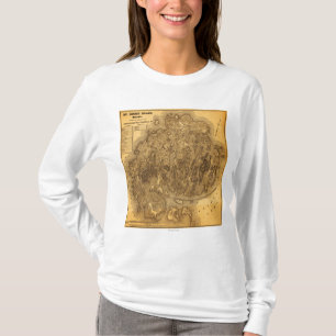 MonteringsökenIslandPanoramic karta Tee