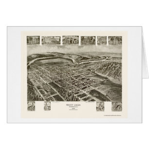 Monteringsunion, panorama- karta för PA - 1906 Hälsningskort