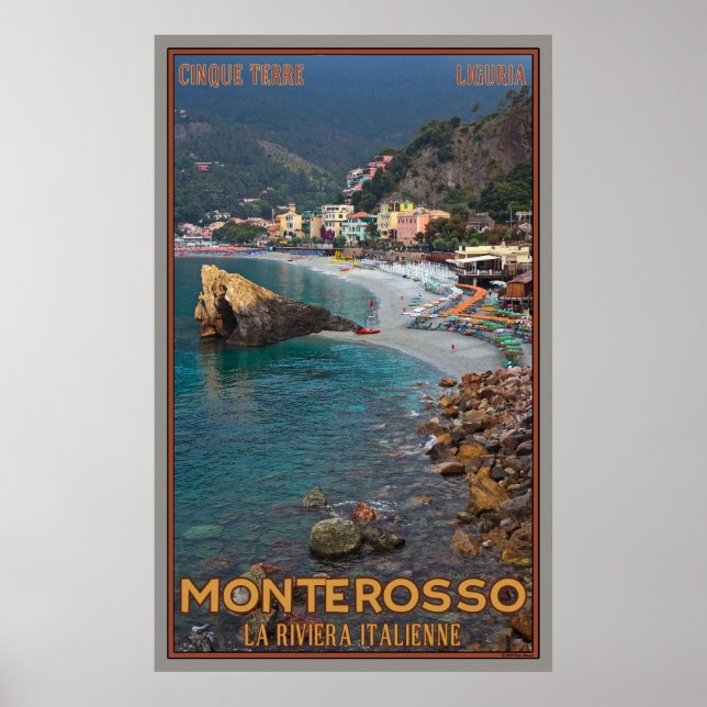 Monterosso Beach Poster (Framsidan)