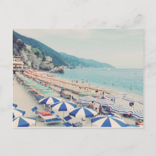 Monterosso Cinque Terre Italien Beach Scenia Photo Vykort