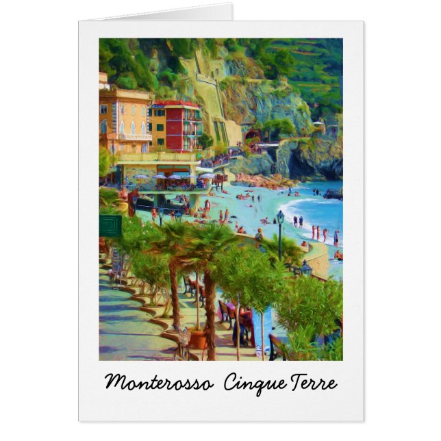 Monterosso Cinque Terre italien Hälsningskort (Framsidan)