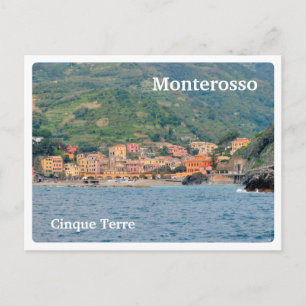 MONTEROSSO - Italien CINQUE TERRE - vyer från se - Vykort