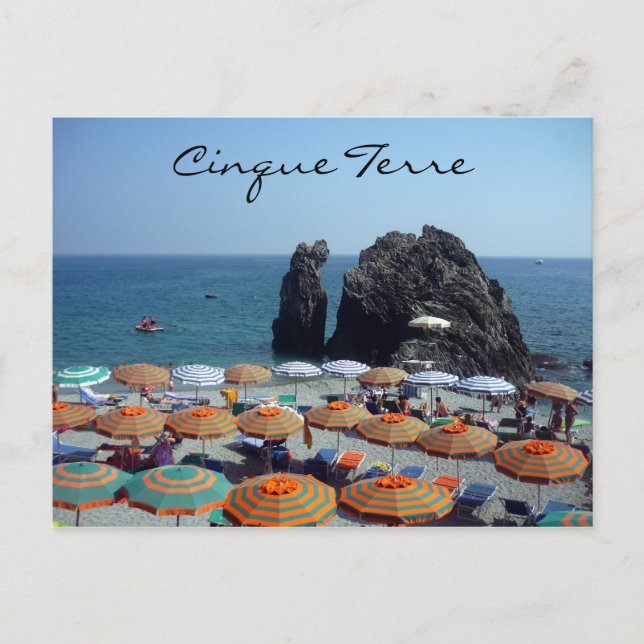 monterosso parbrellas vykort (Framsida)