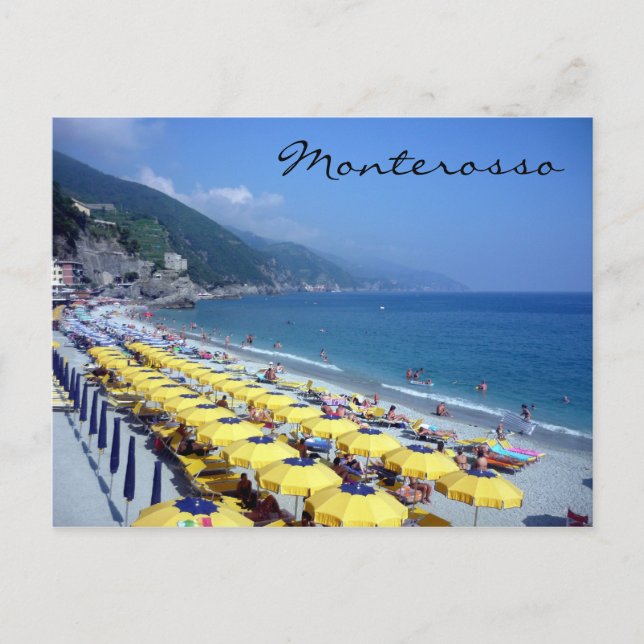 monterosso-strand vykort (Framsida)