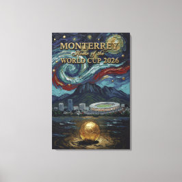 Monterrey 2026 Soccer  Luxury Football Wall Art Canvastryck