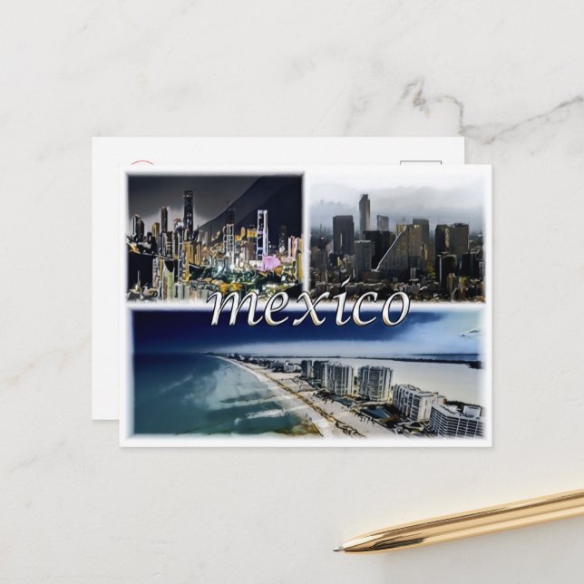 Monterrey - Mexiko - Mosaic - Vykort (Fram/Back In Situ)