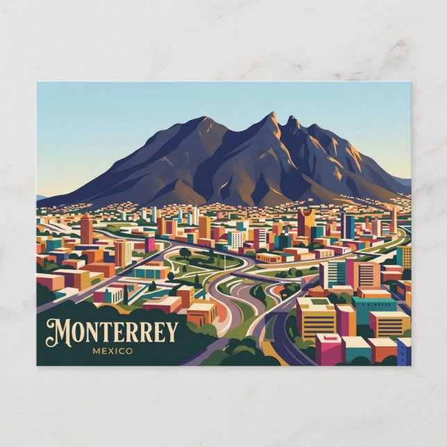 Monterrey Mexiko Vykort (Framsida)