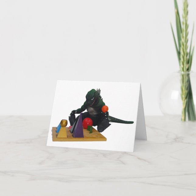 Montessaurus och Grammar Solids Note-kort Kort (Framsida)